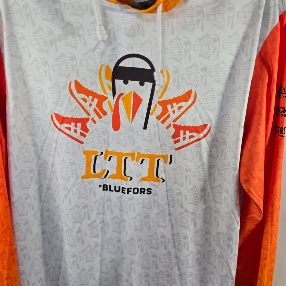 USA Racing Hoodie Liverpool Turkey Trot Bluefors Size M Lightweight (O-25) - Picture 2 of 11